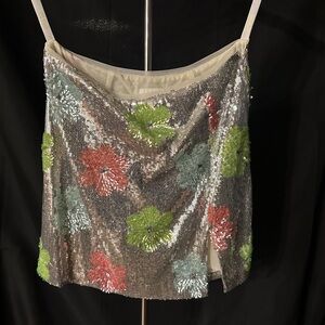 Sequin Floral Embellished Women's skirt